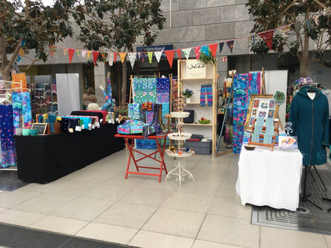 Stand auf dem Wollefest in Leipzig