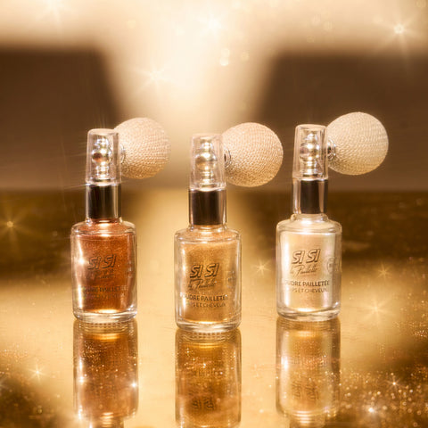 Glitzer Spray biologisch abbaubar - Flakon - bronze Körperspray - Glitzermake-up