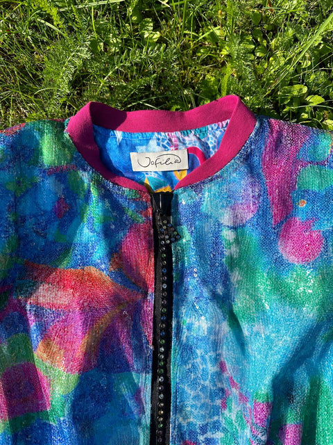 Paillettenjacke mit Design „Fische“