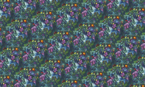 Webware Biobaumwolle Design "Blumenstrauß" Meterware