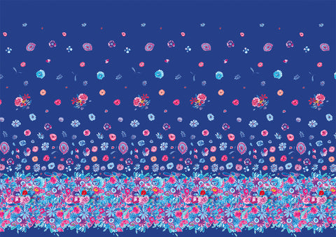 Design "Blumenflug" Performance Stoff